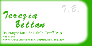 terezia bellan business card